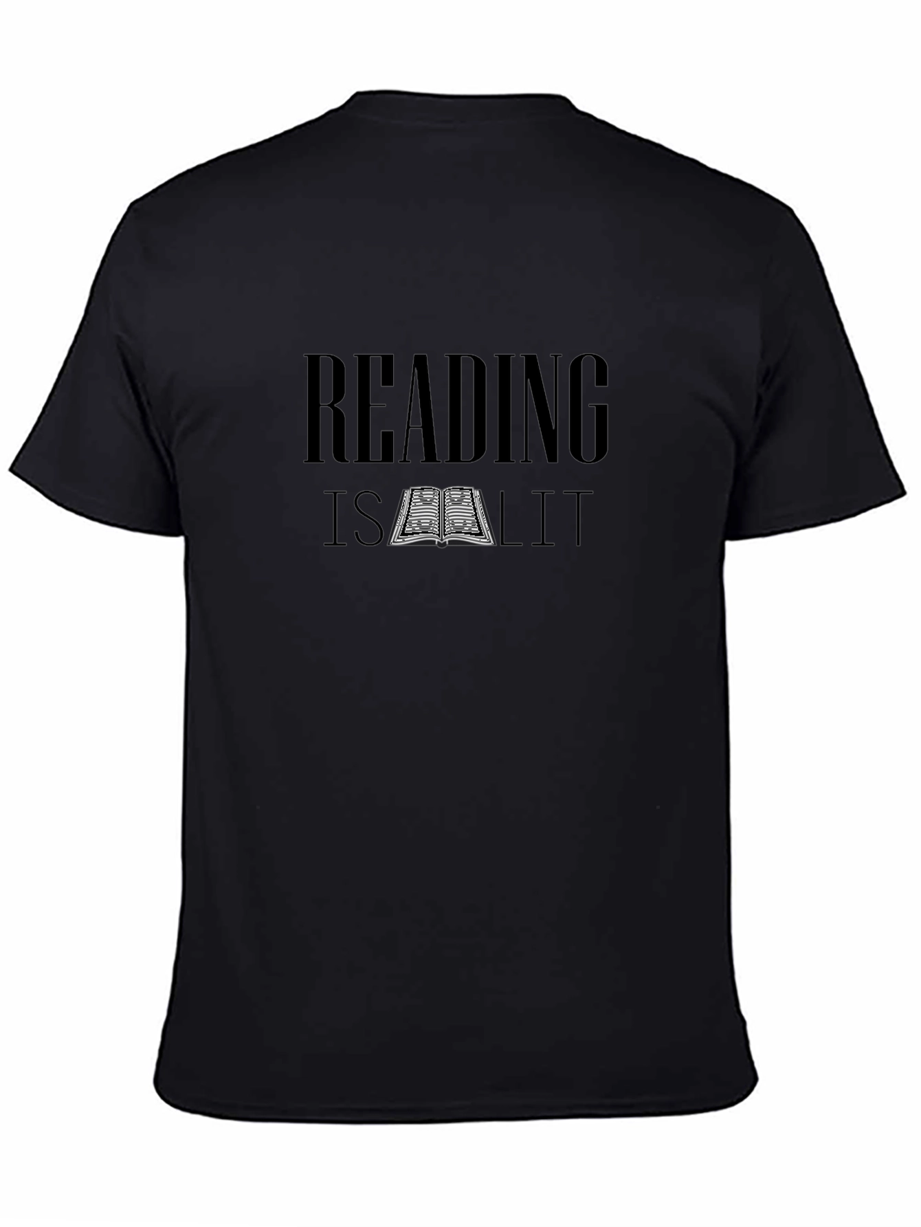 Reading Is Lit Black T-Shirt