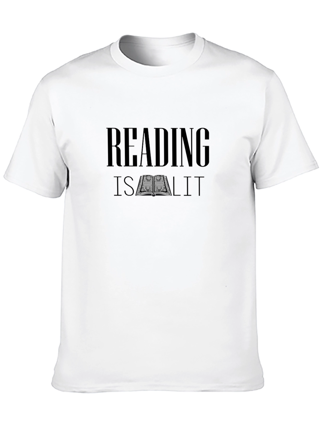 Reading Is Lit Black T-Shirt