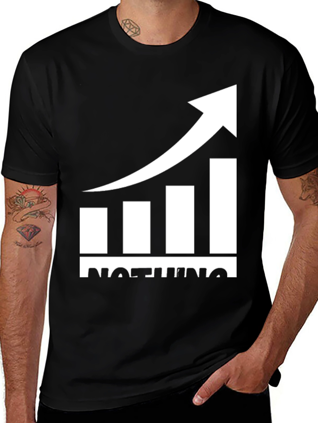 Nothing But Up Graphic Tee - Black