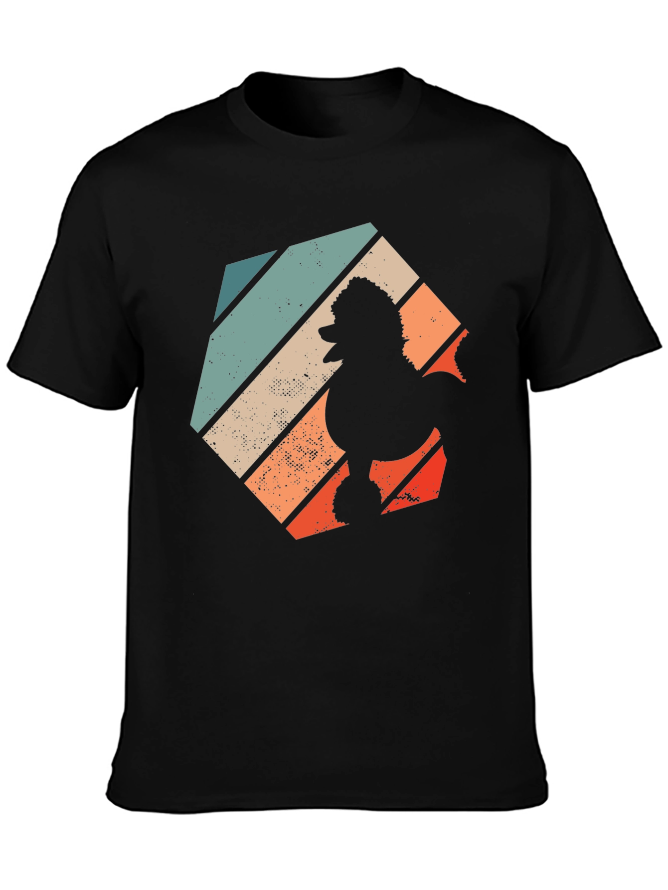 Retro Poodle Graphic Tee - Stylish Dog Lover T-Shirt