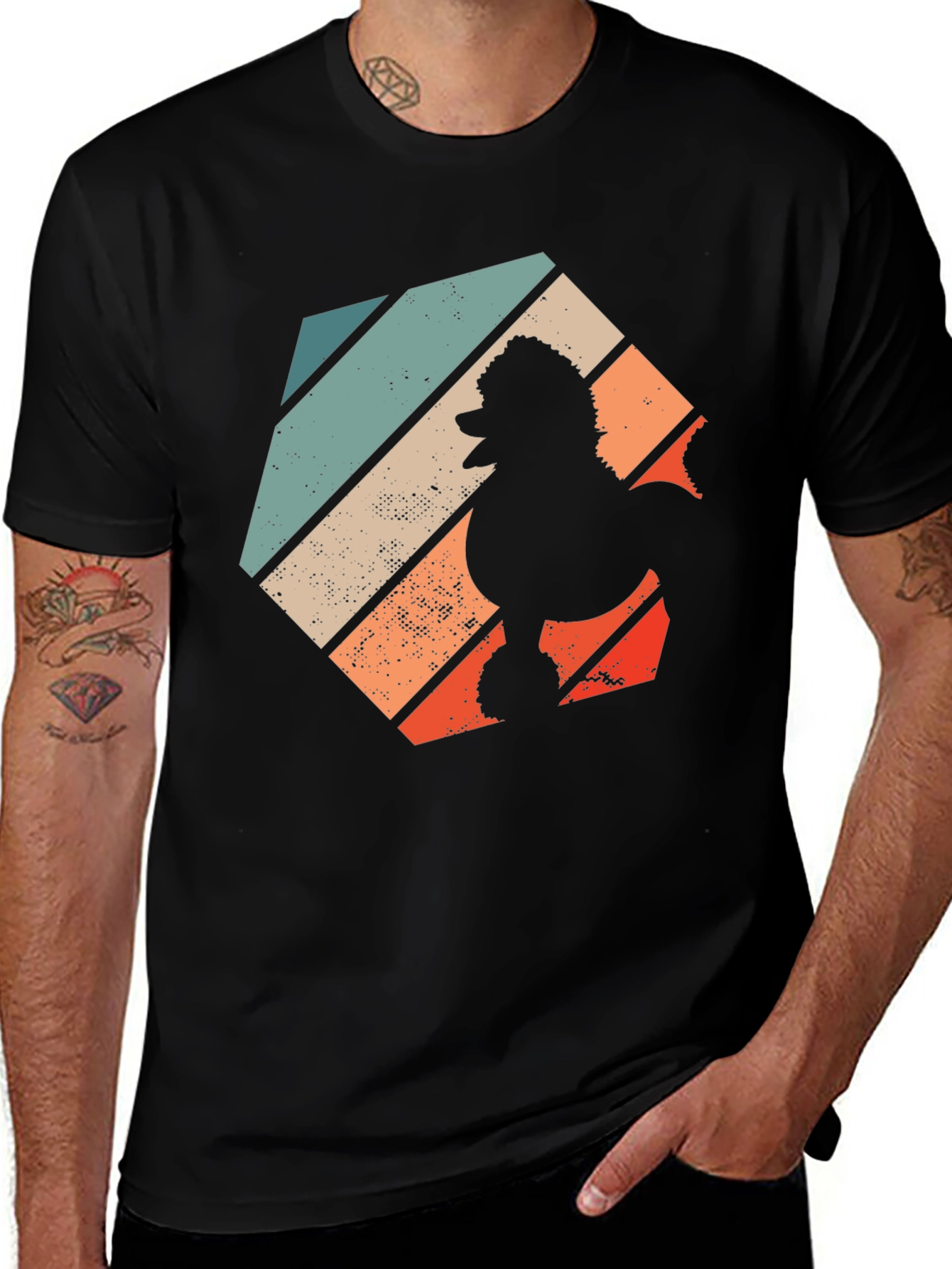 Retro Poodle Graphic Tee - Stylish Dog Lover T-Shirt