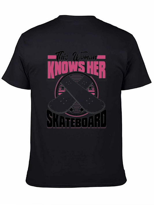 Skateboarder Graphic Tee - This Woman Knows Her Skateboard