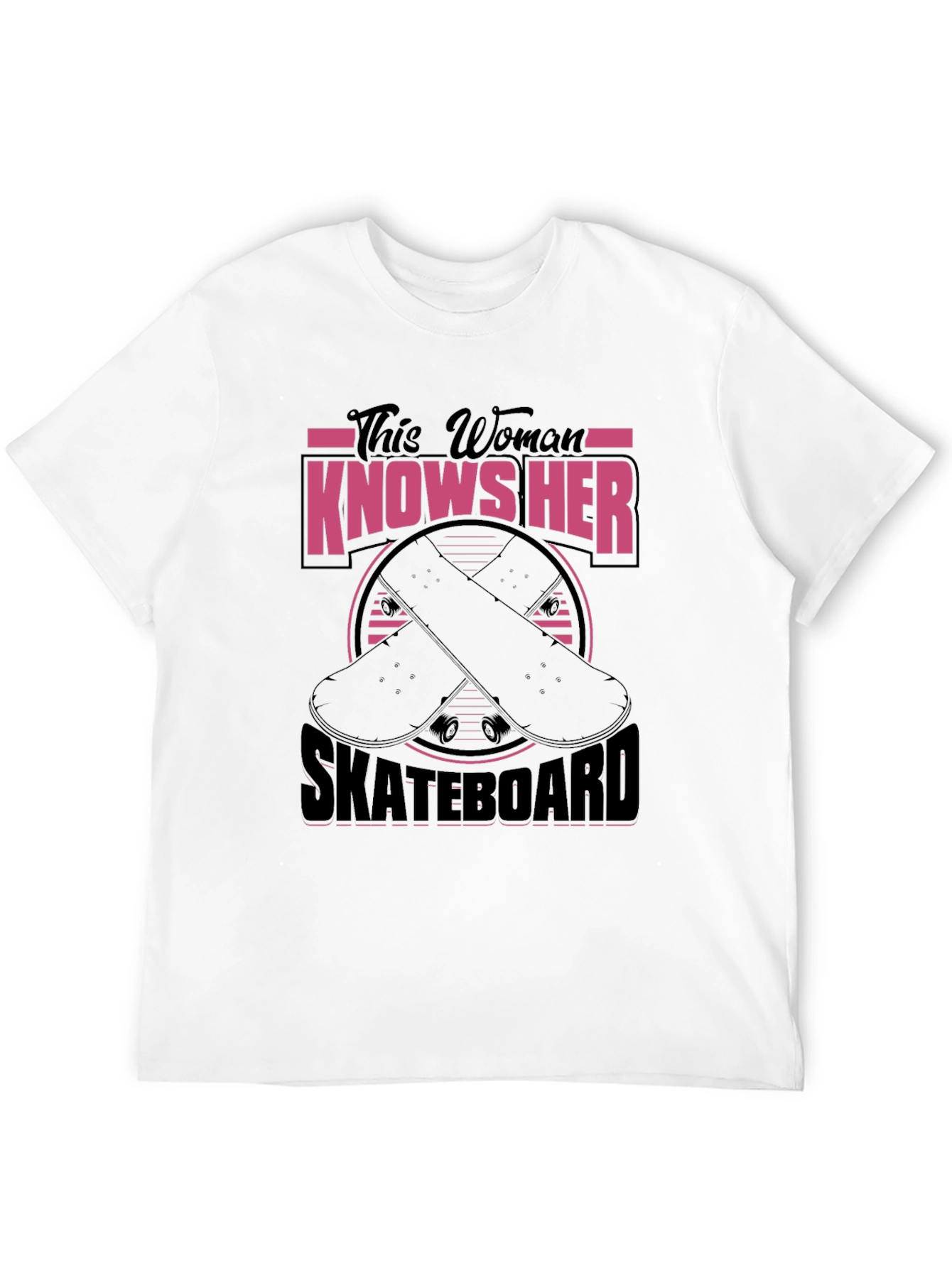 Skateboarder Graphic Tee - This Woman Knows Her Skateboard