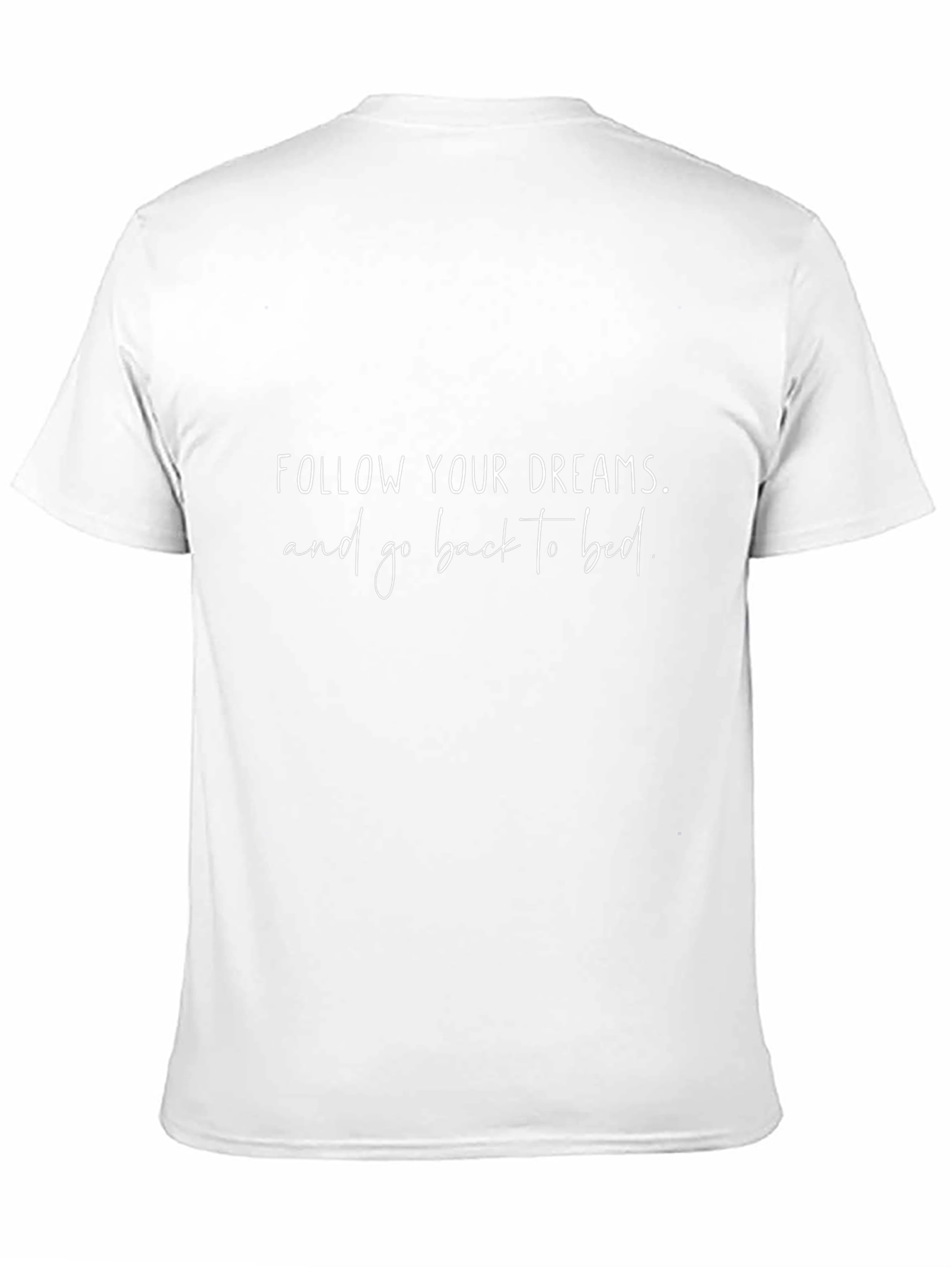 Follow Your Dreams Black Graphic T-Shirt