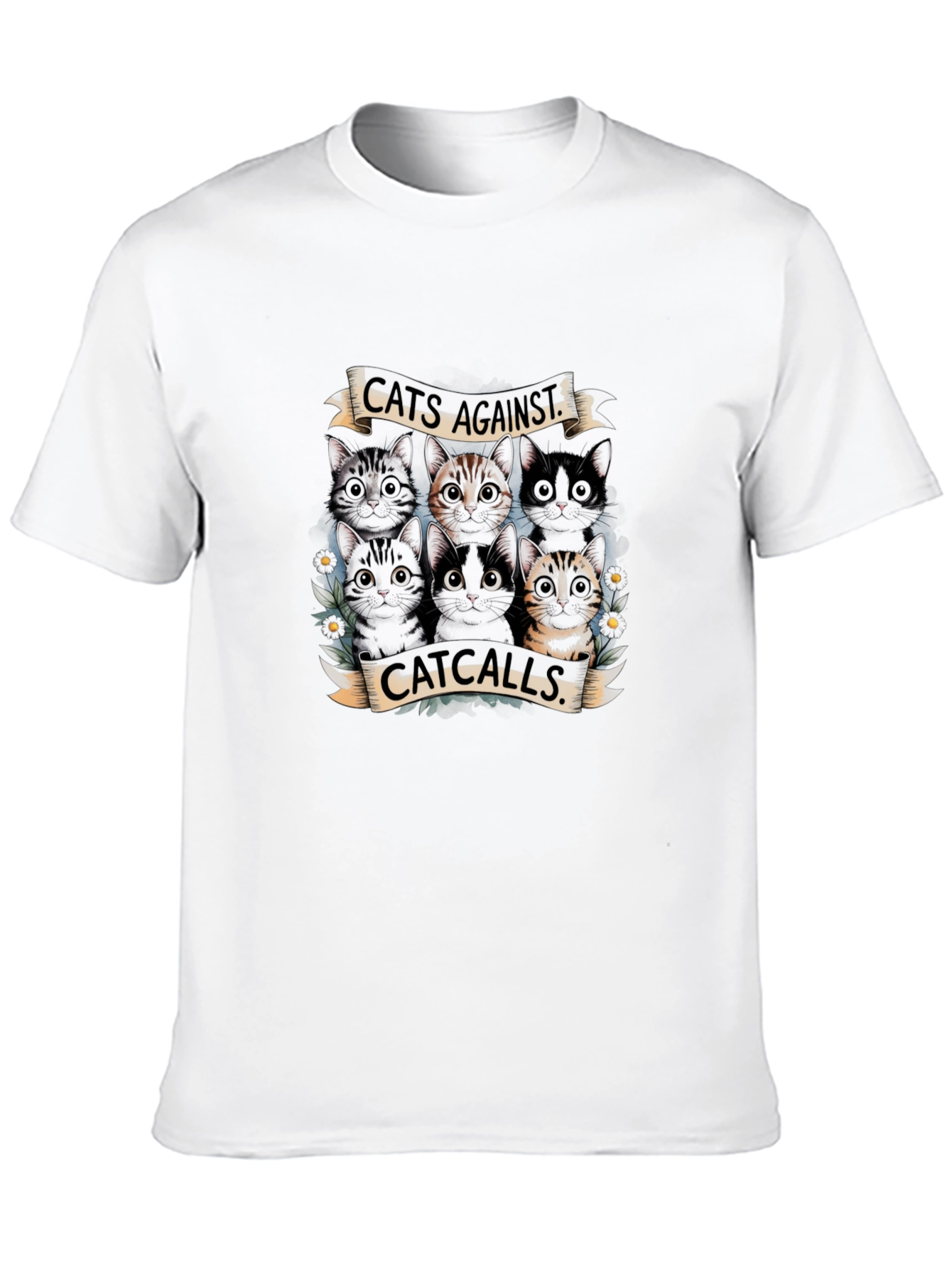 Cats Against Catcalls Graphic T-Shirt
