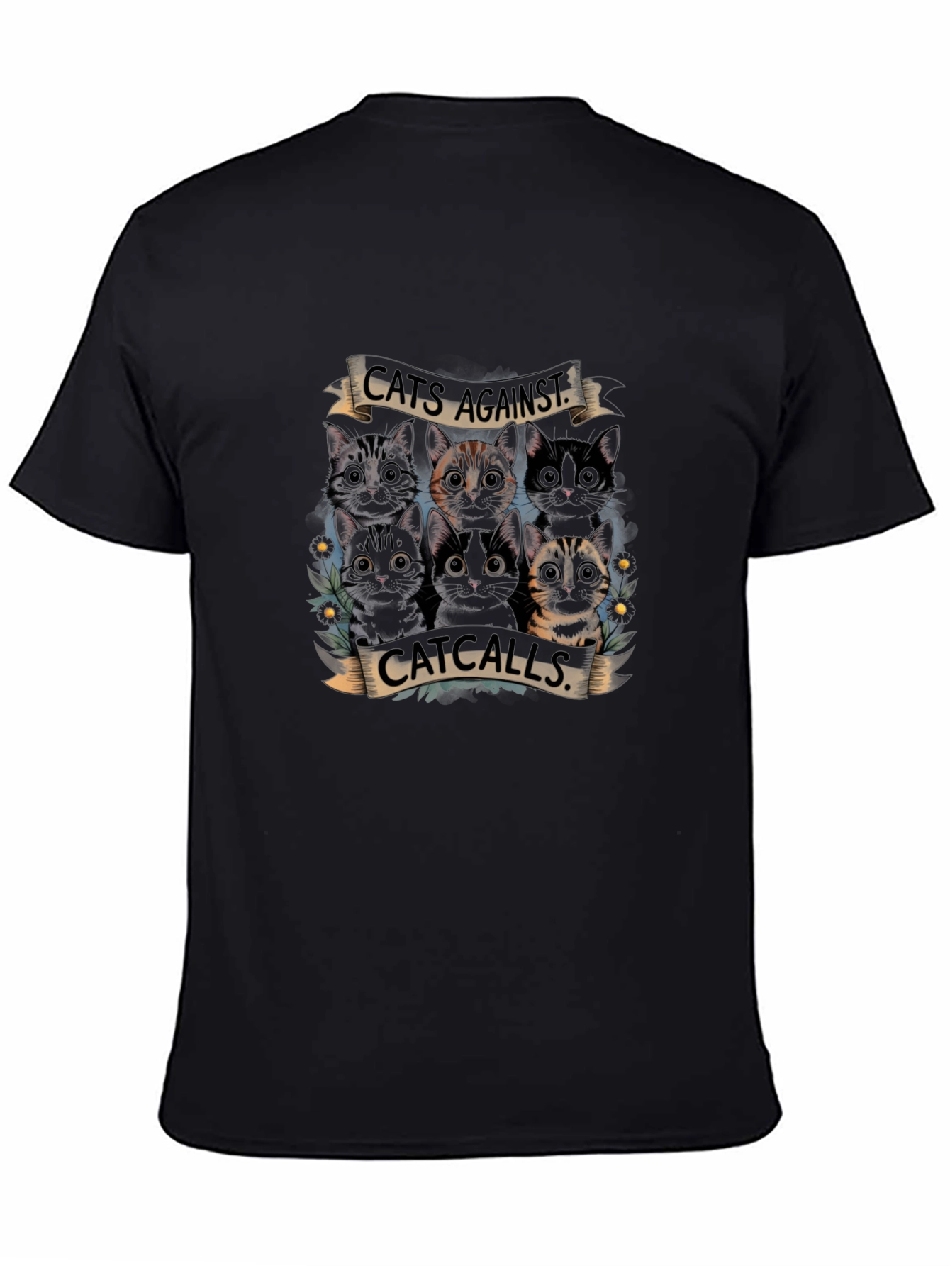 Cats Against Catcalls Graphic T-Shirt