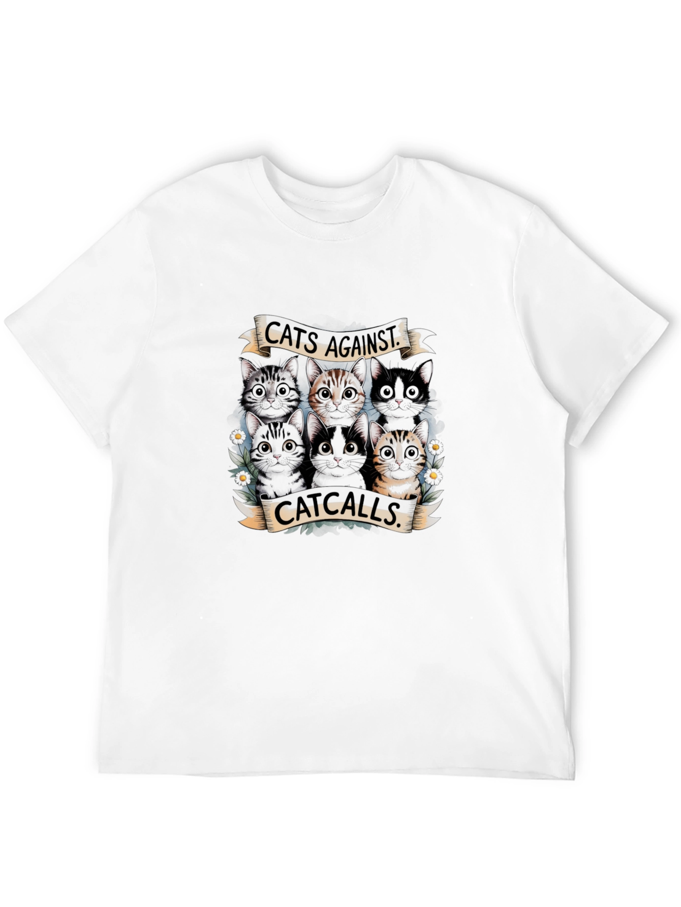 Cats Against Catcalls Graphic T-Shirt