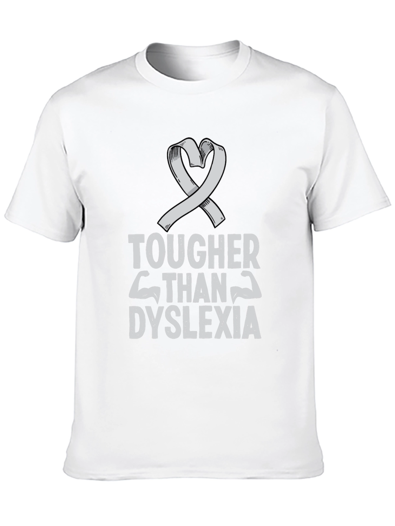 Tougher Than Dyslexia Ribbon T-Shirt