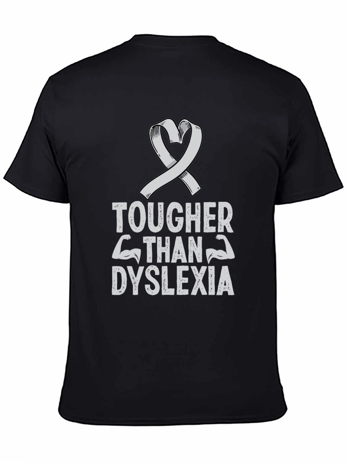 Tougher Than Dyslexia Ribbon T-Shirt
