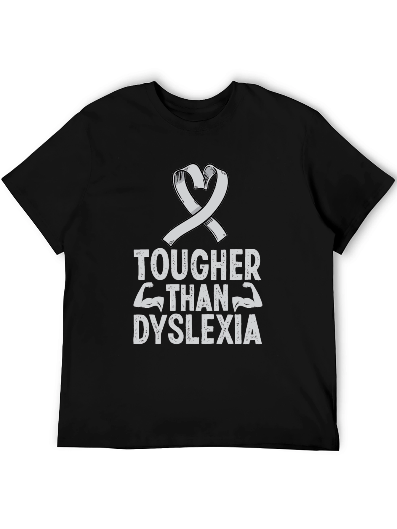 Tougher Than Dyslexia Ribbon T-Shirt