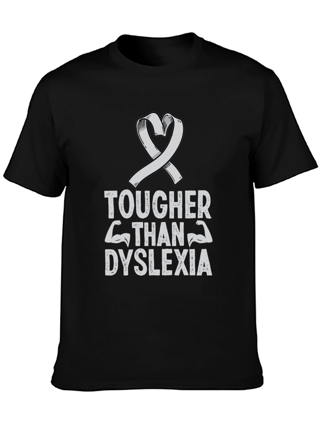 Tougher Than Dyslexia Ribbon T-Shirt