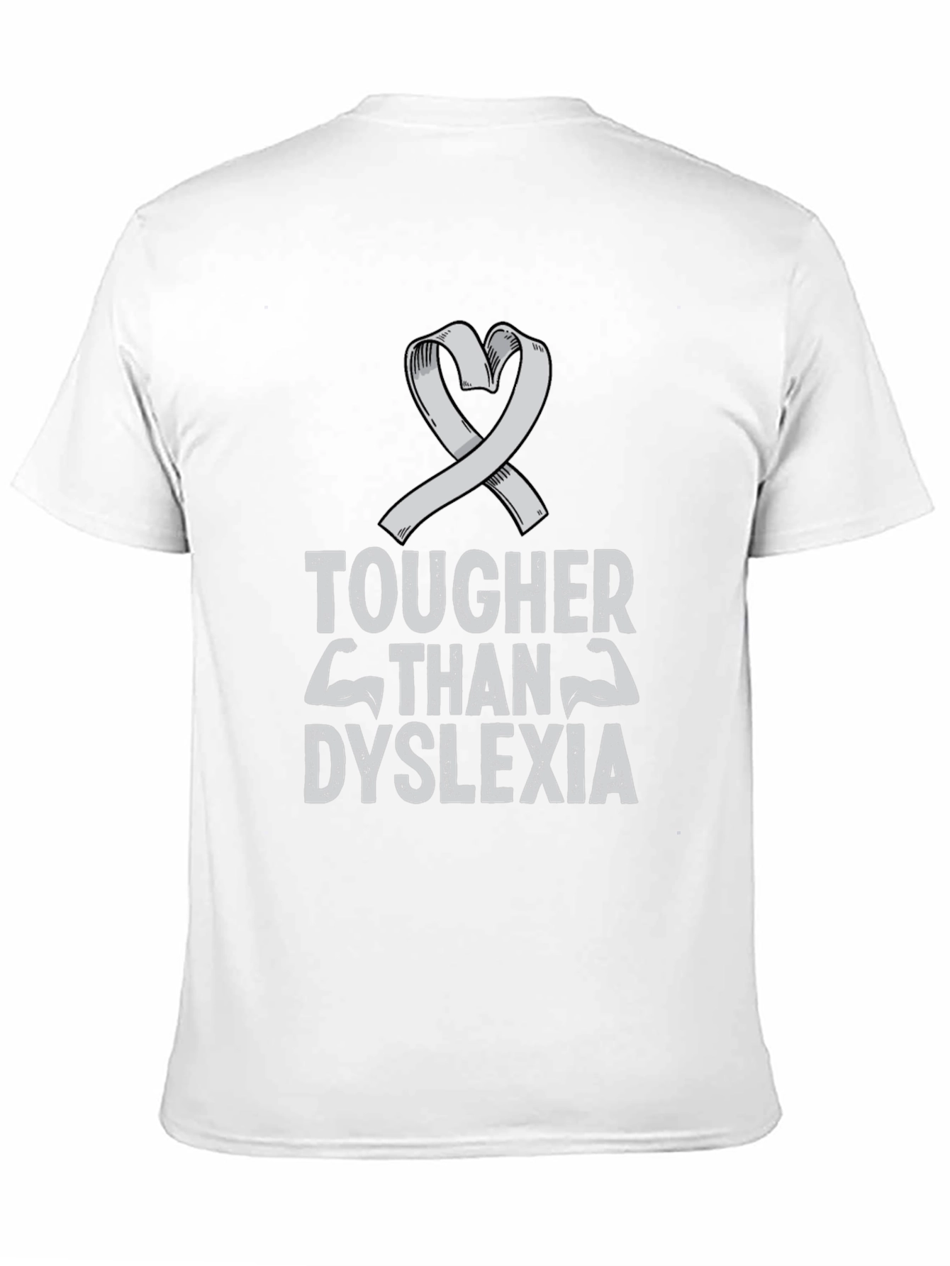 Tougher Than Dyslexia Ribbon T-Shirt