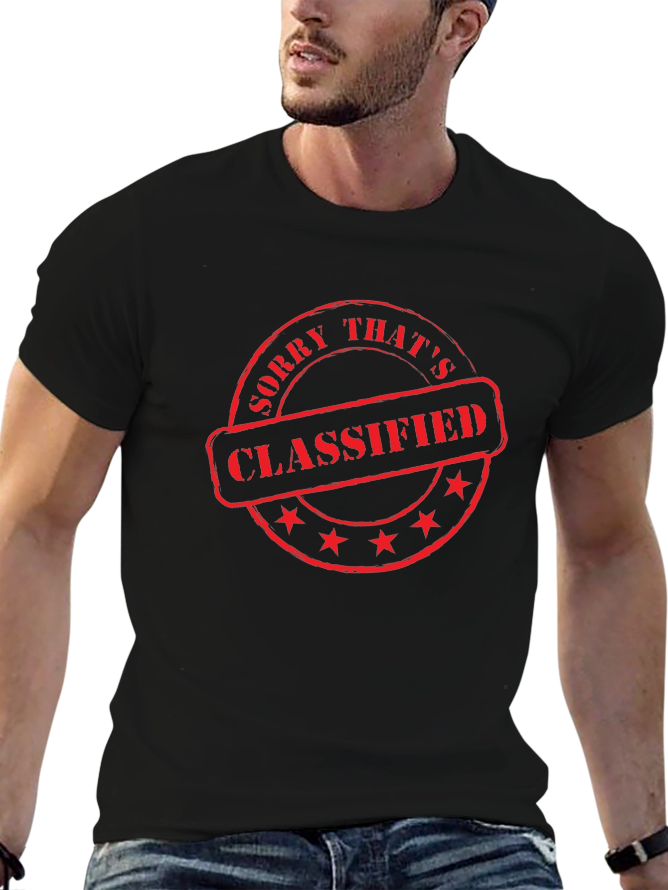 Classified Graphic Tee - Mens Black T-Shirt