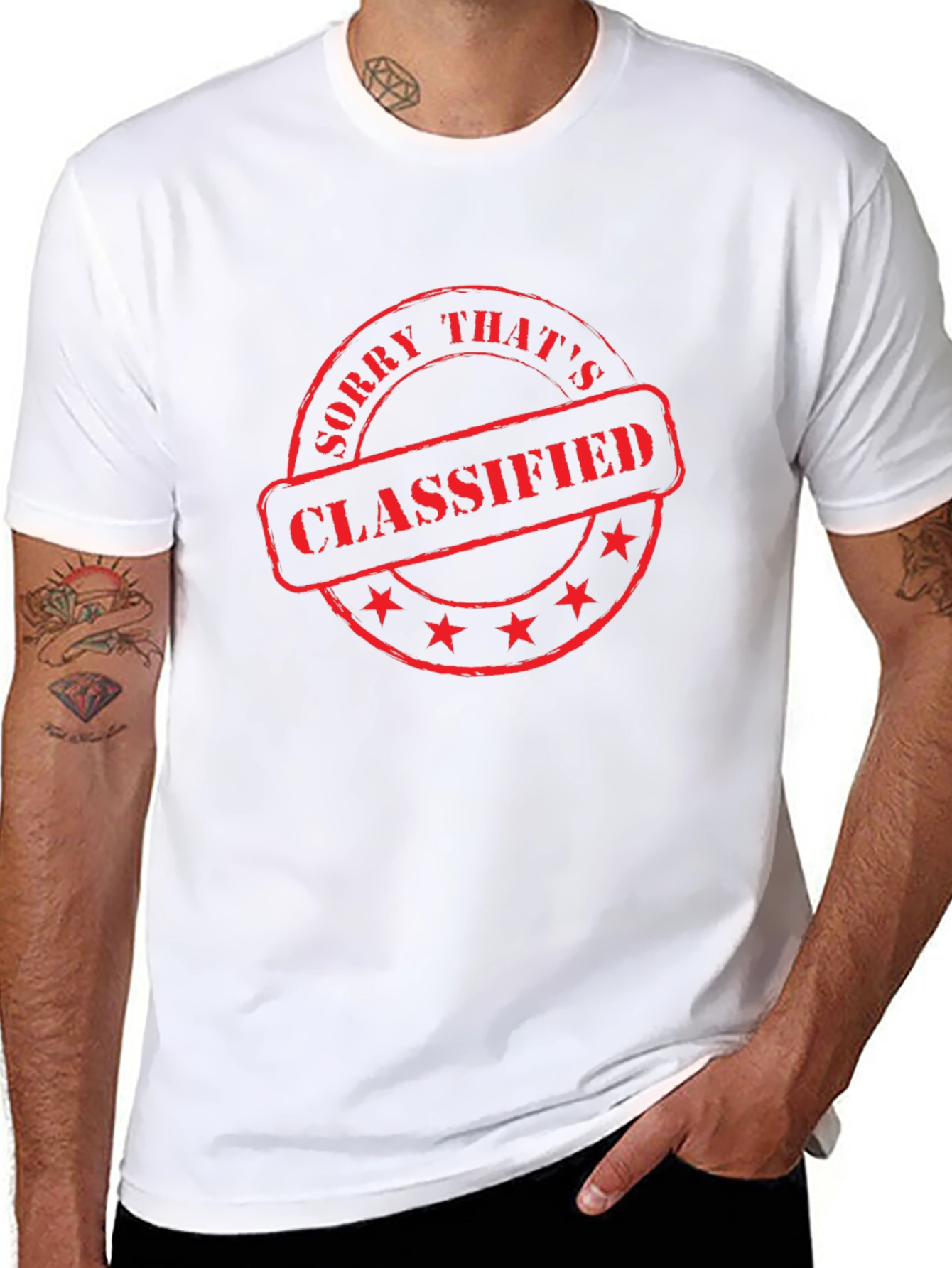 Classified Graphic Tee - Mens Black T-Shirt