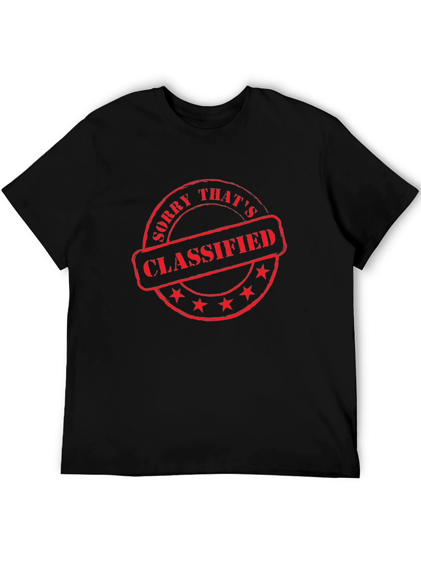 Classified Graphic Tee - Mens Black T-Shirt