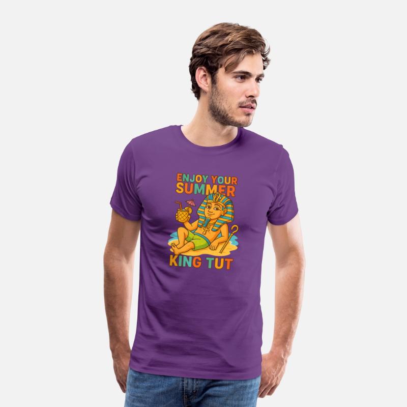 King Tut Summer Shirt Funny Pharaoh on Beach 2025