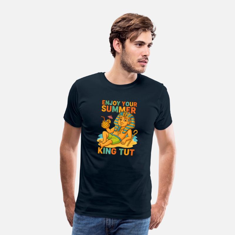 King Tut Summer Shirt Funny Pharaoh on Beach 2025