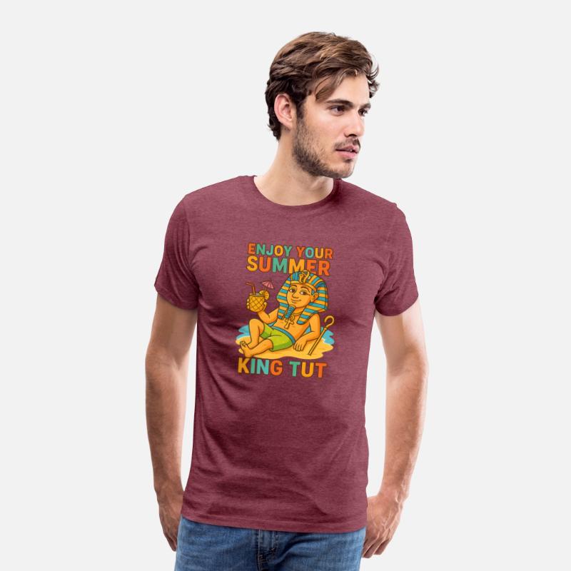 King Tut Summer Shirt Funny Pharaoh on Beach 2025