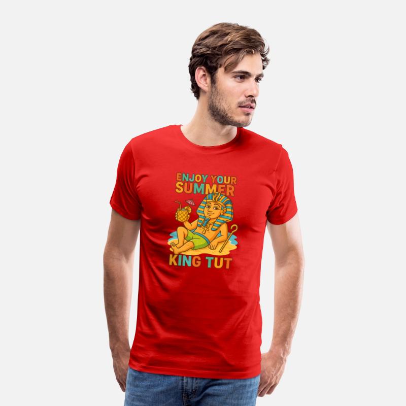 King Tut Summer Shirt Funny Pharaoh on Beach 2025