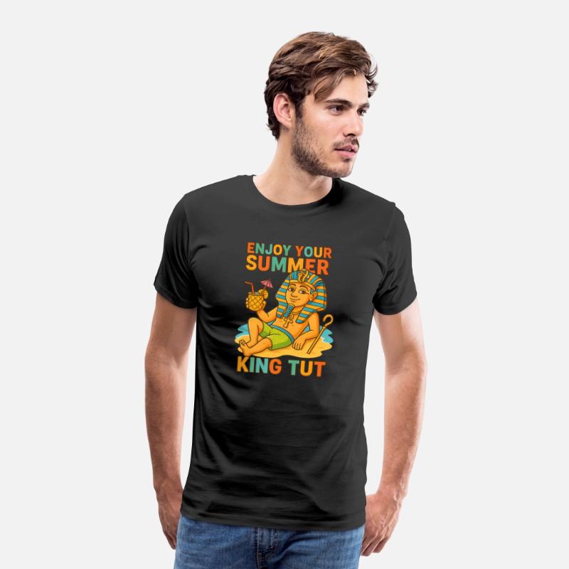 King Tut Summer Shirt Funny Pharaoh on Beach 2025