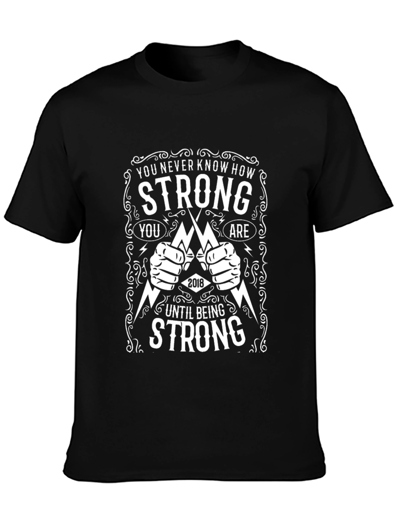 Strong Graphic Tee - Motivational Workout Shirt