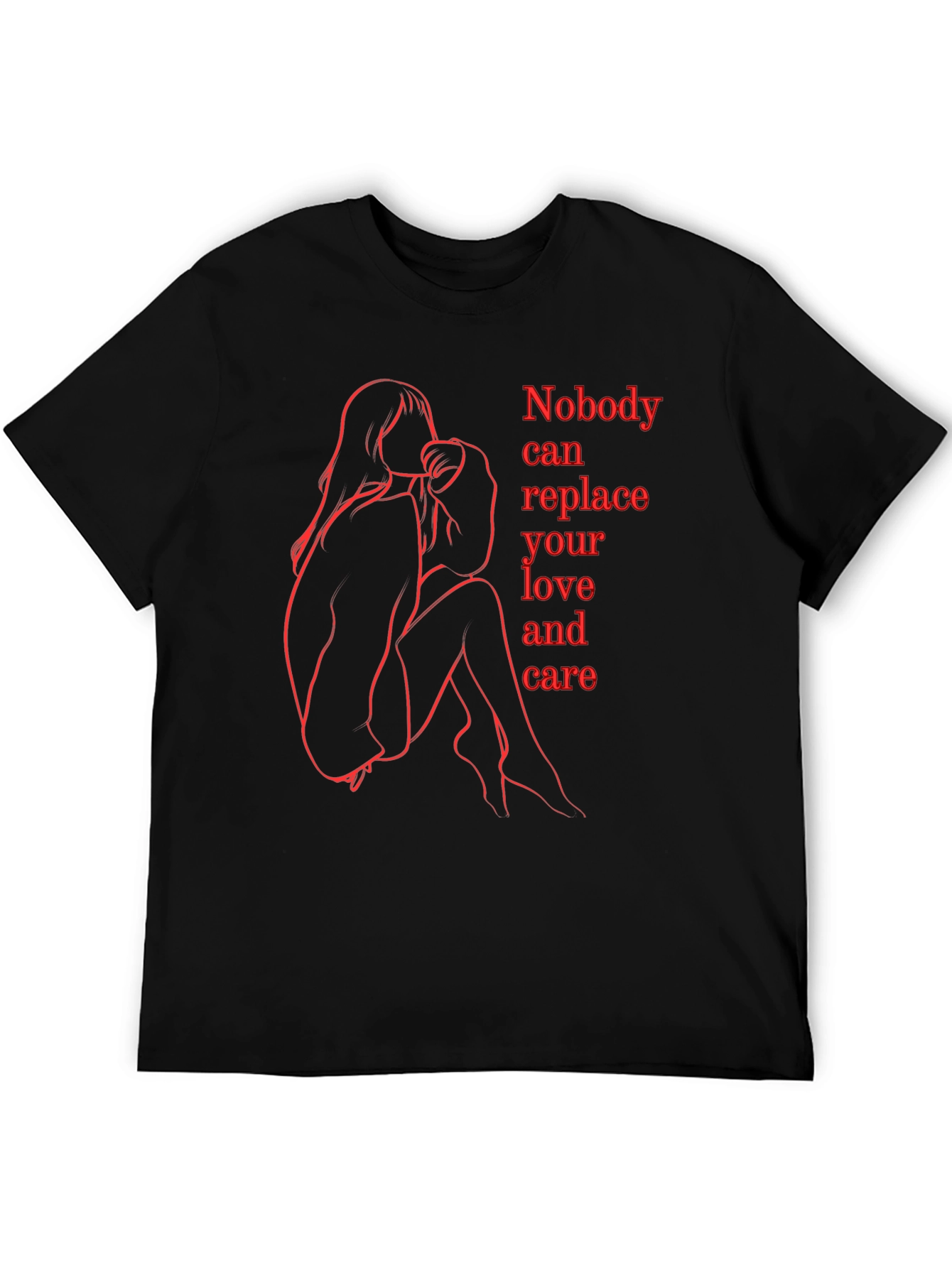 Emotional Line Art Graphic Tee