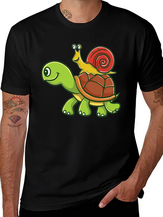 Turtle and Snail Graphic Tee