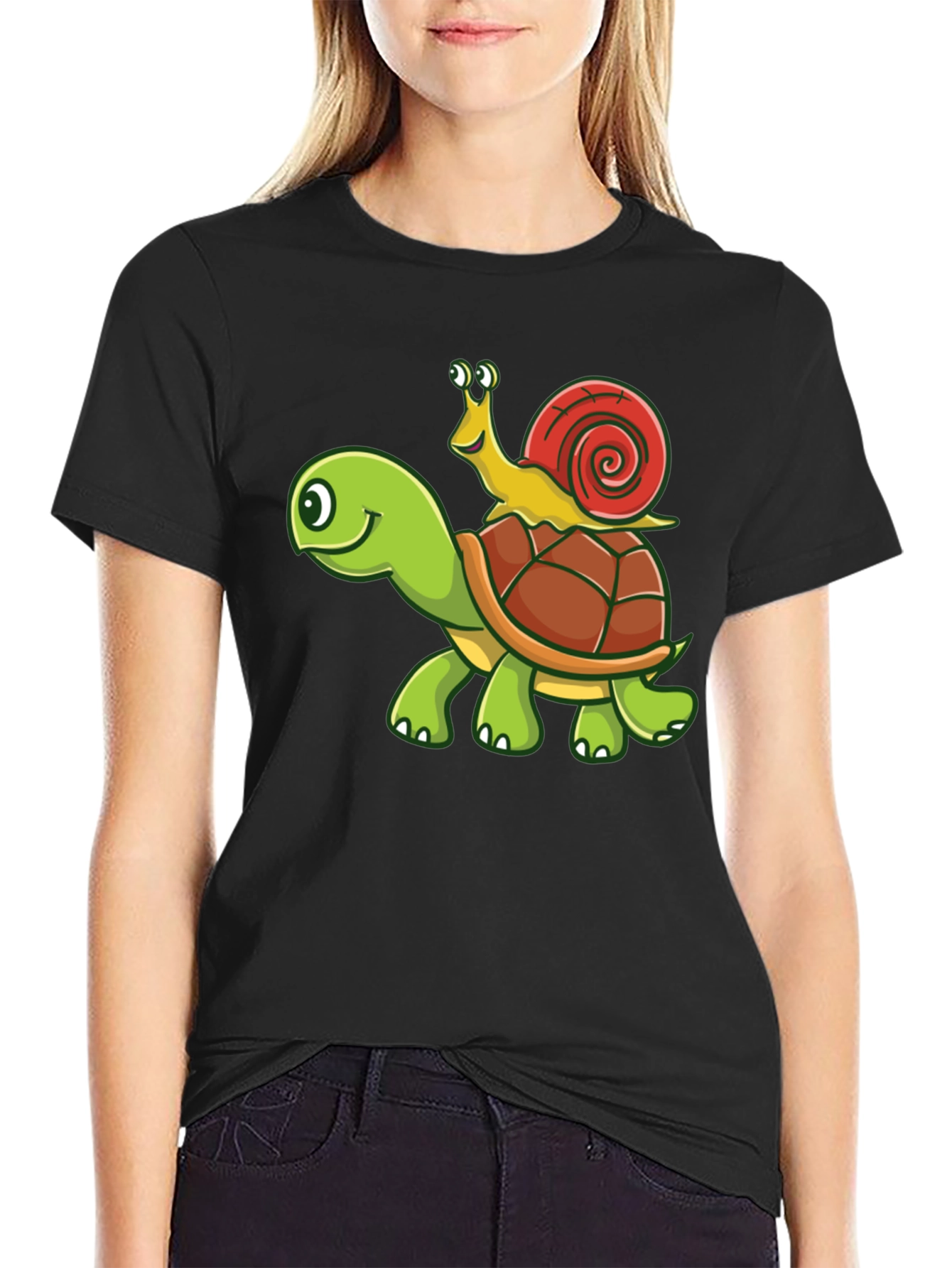 Turtle and Snail Graphic Tee