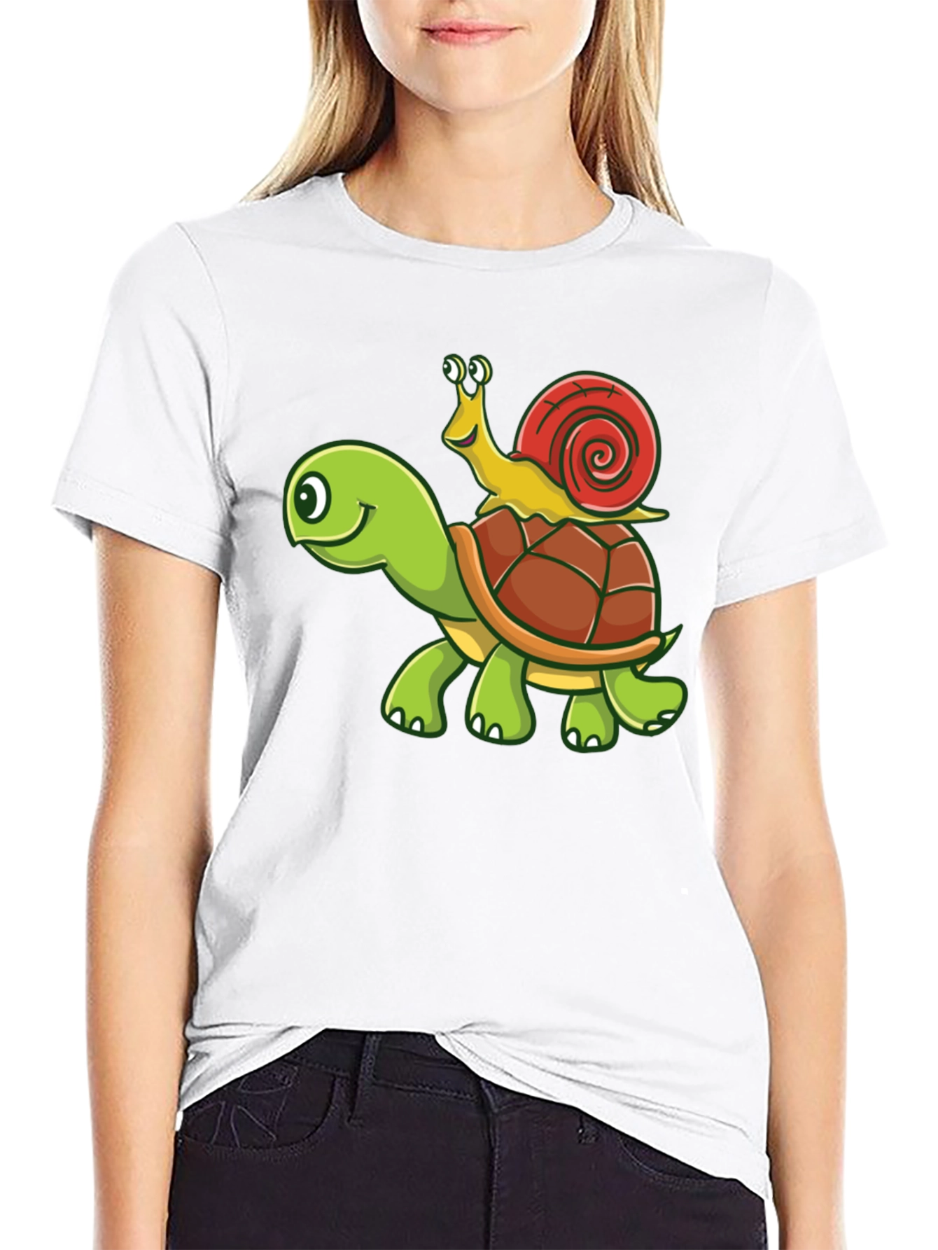 Turtle and Snail Graphic Tee