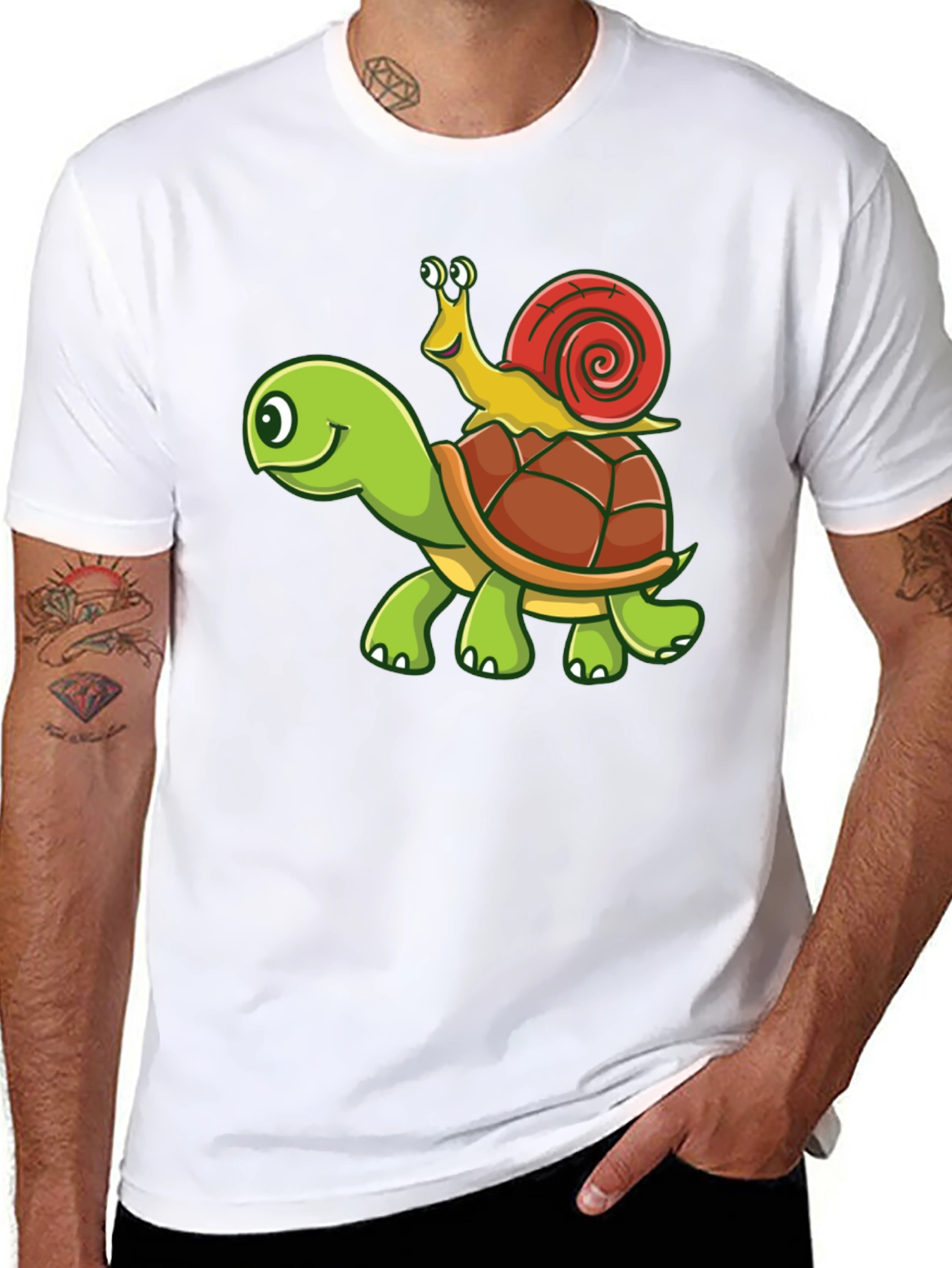 Turtle and Snail Graphic Tee