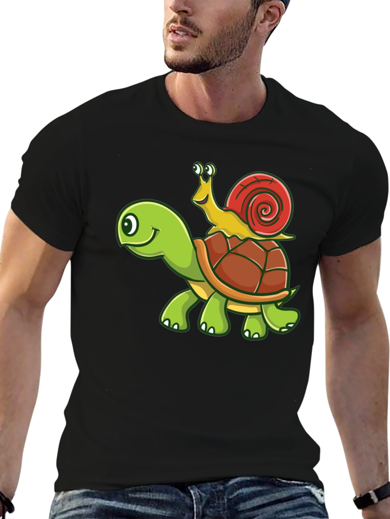 Turtle and Snail Graphic Tee