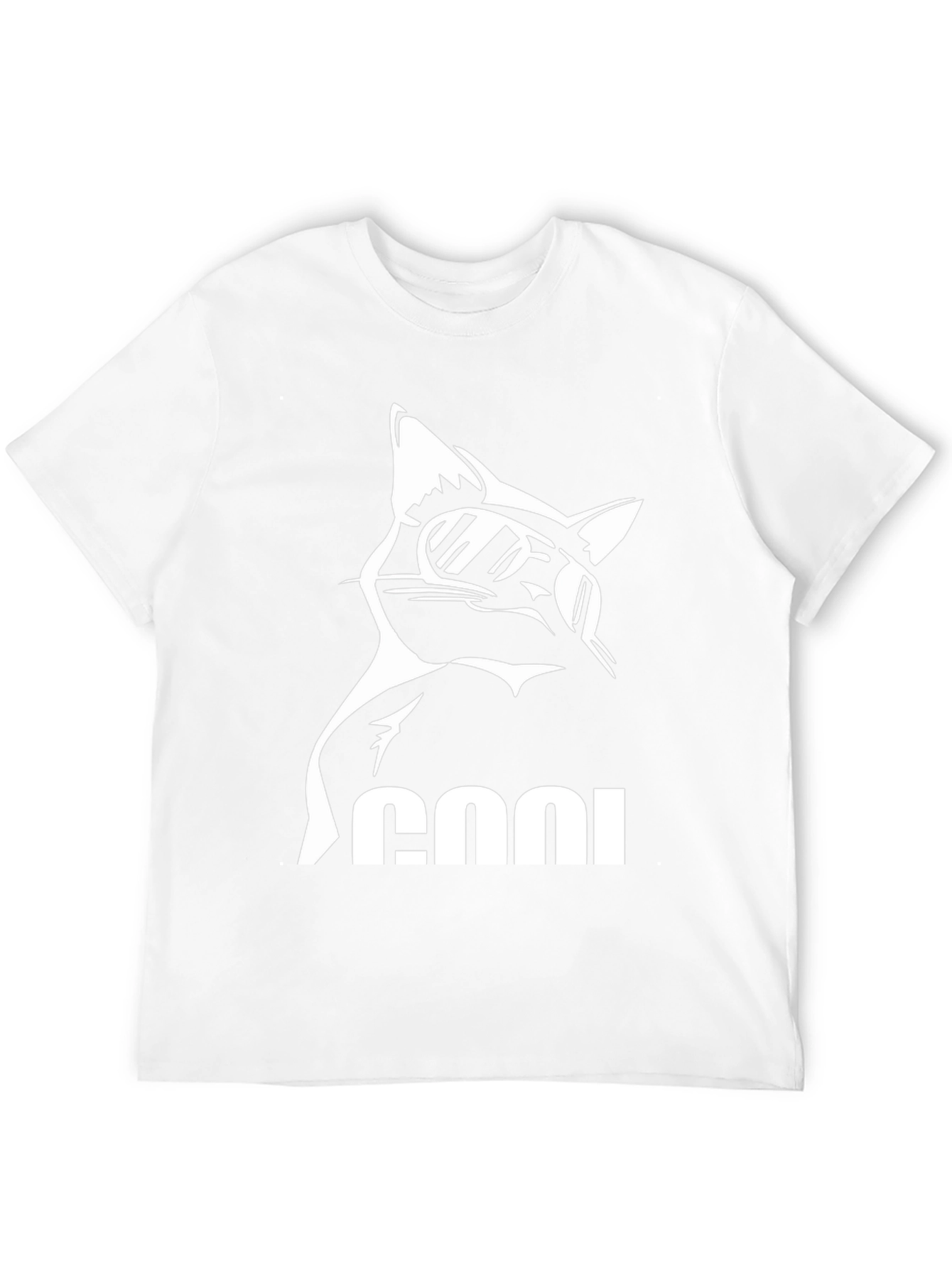 Cool Cat Graphic Tee - Black