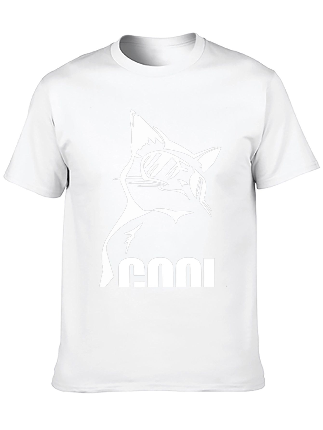 Cool Cat Graphic Tee - Black