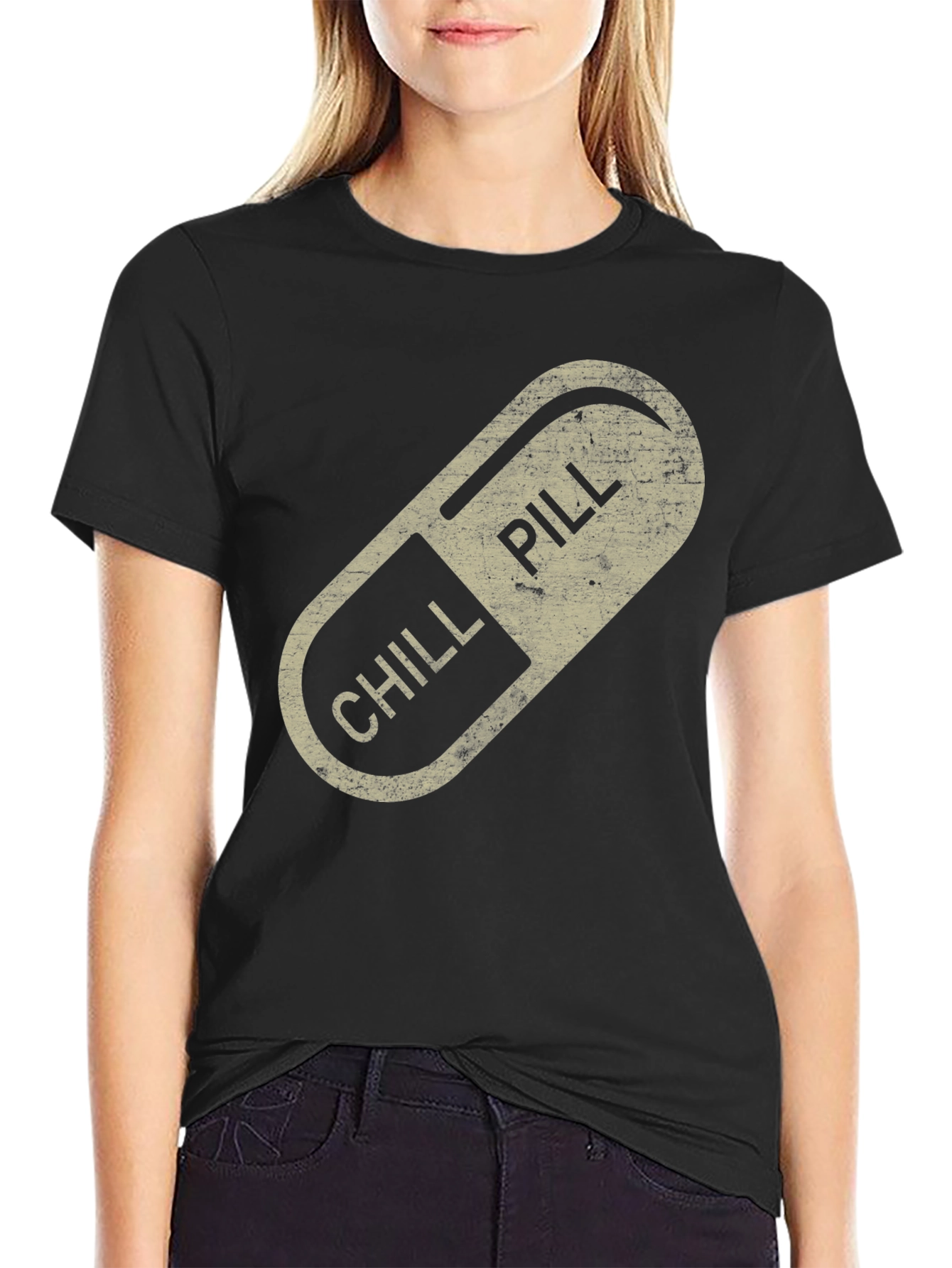 Chill Pill Graphic Tee - Relaxed Vibe