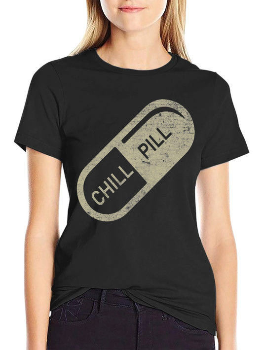Chill Pill Graphic Tee - Relaxed Vibe