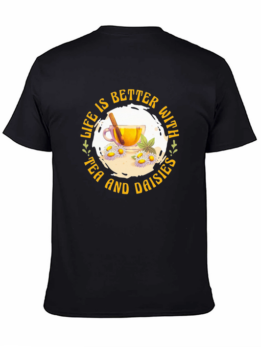 Tea and Daisies Graphic Tee