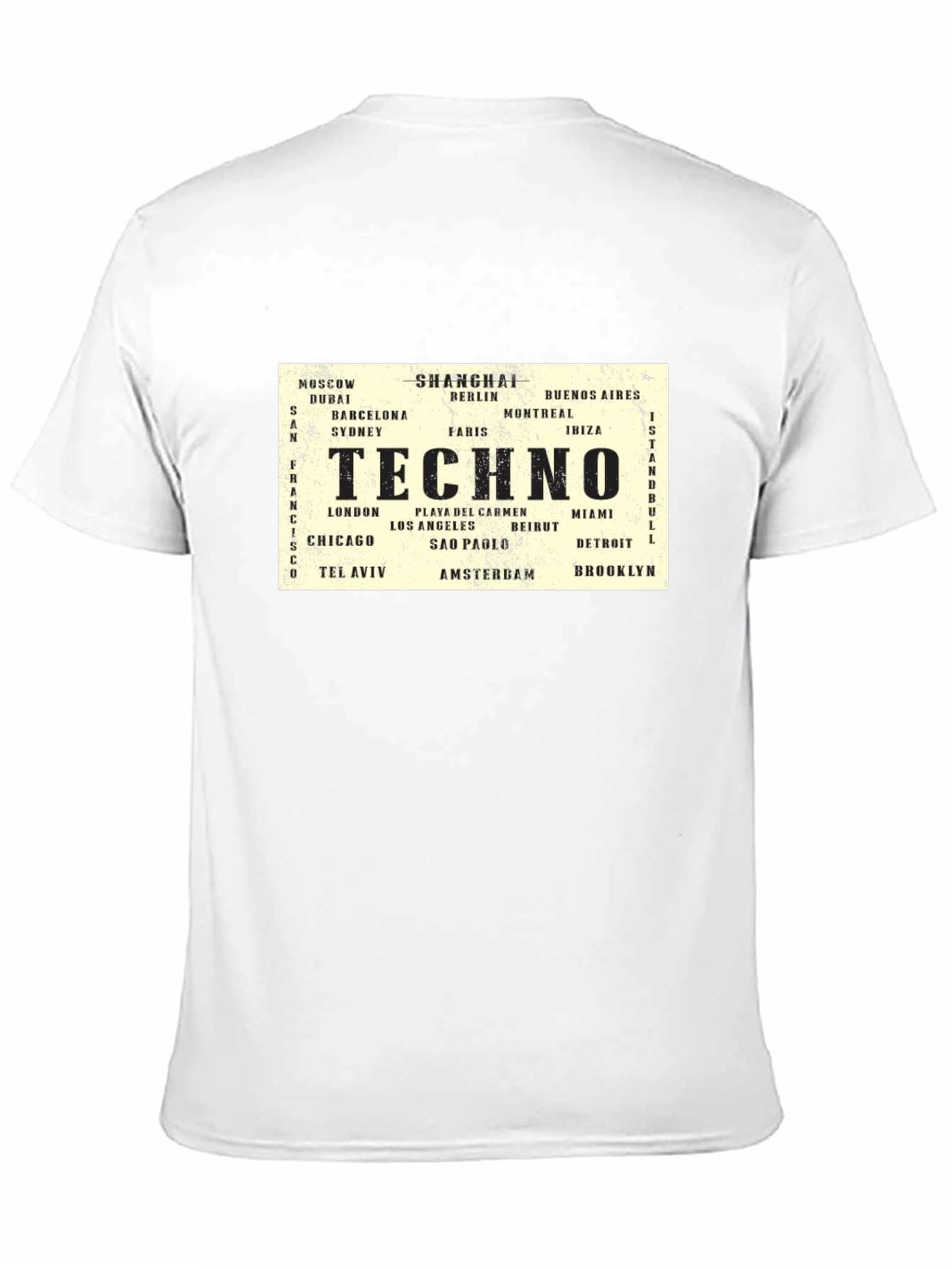 Techno City Destinations Black T-Shirt