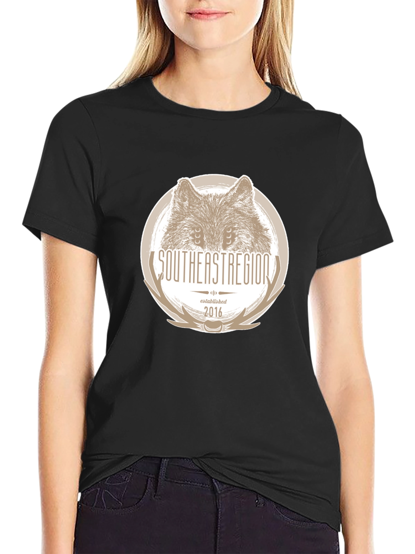 Southeast Region Wolf Graphic Tee - Black