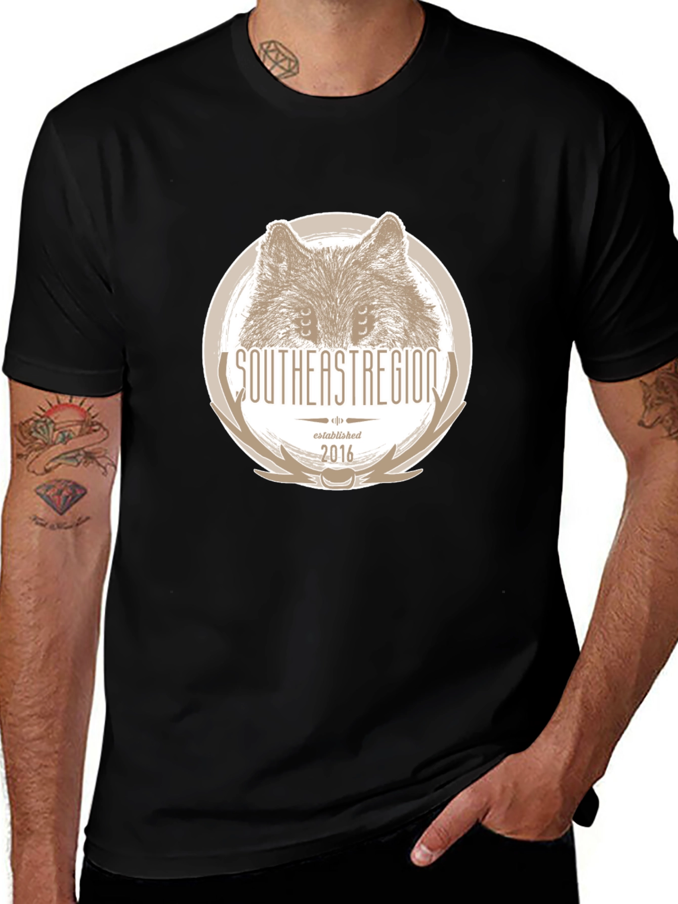 Southeast Region Wolf Graphic Tee - Black