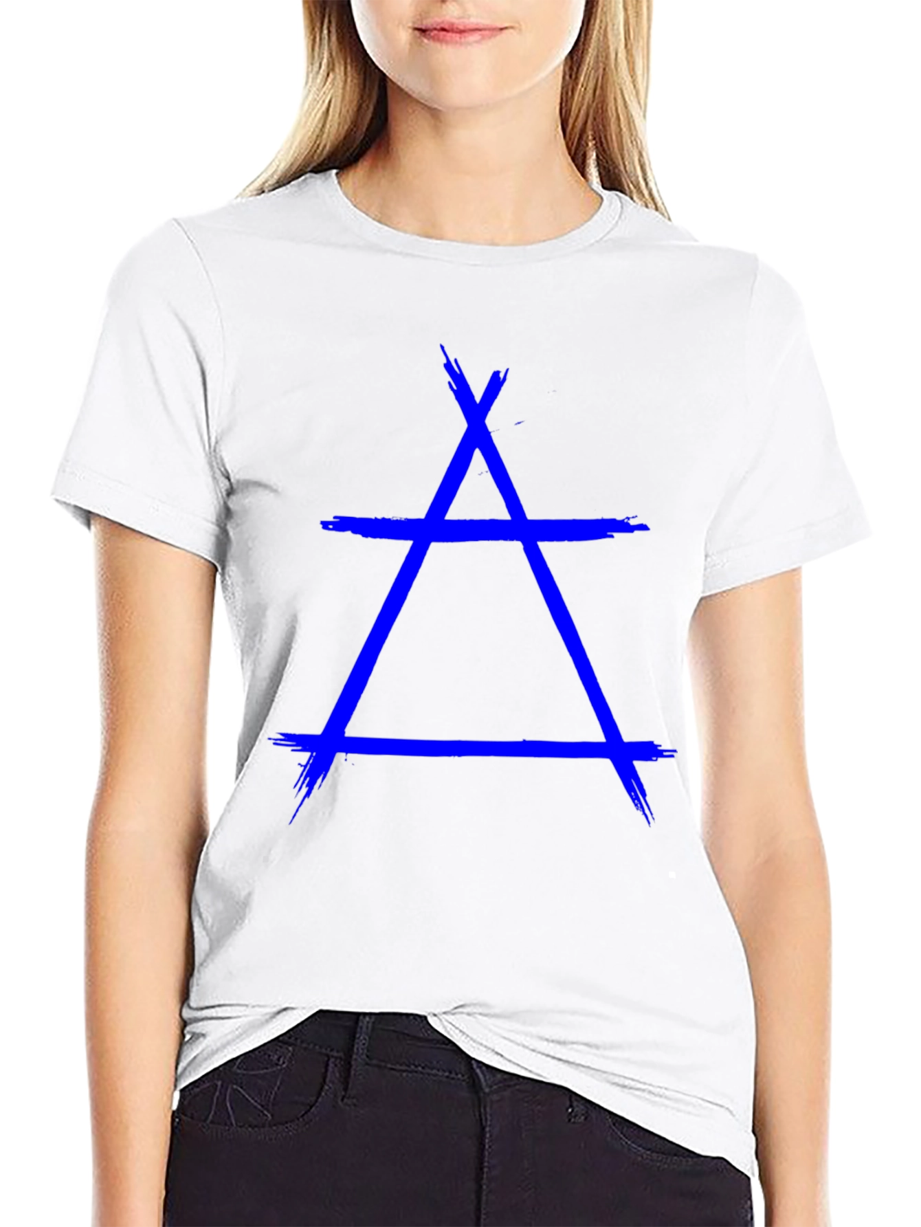 Geometric T-Shirt - Abstract Triangle Design