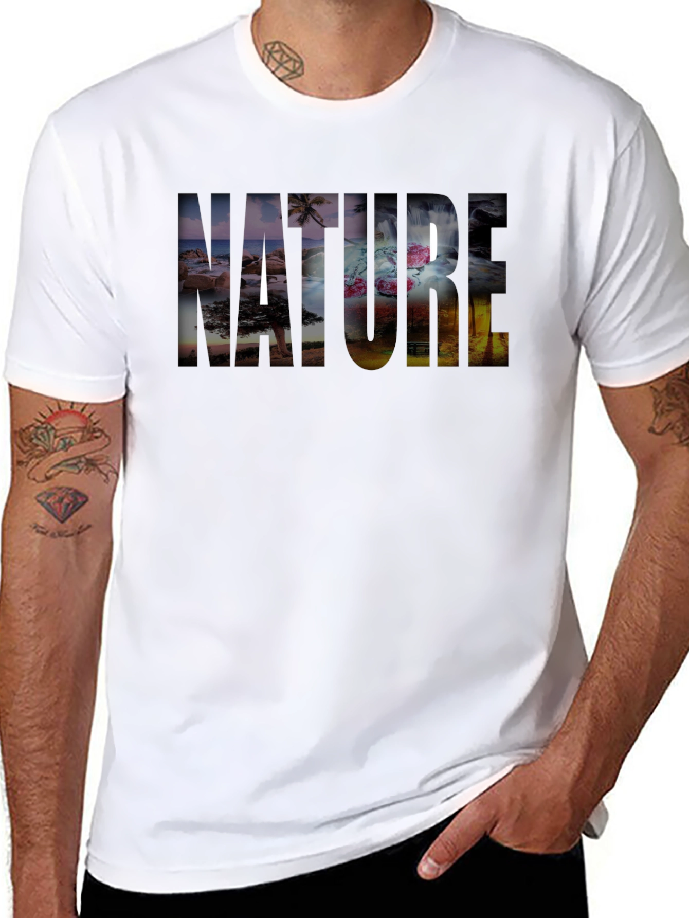 Nature T-Shirt - Black Graphic Tee