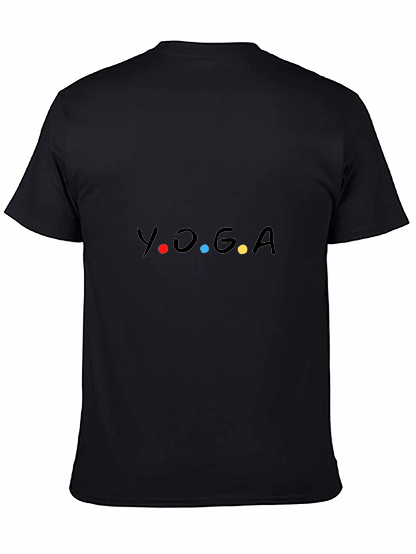 Yoga Friends Style Black T-Shirt