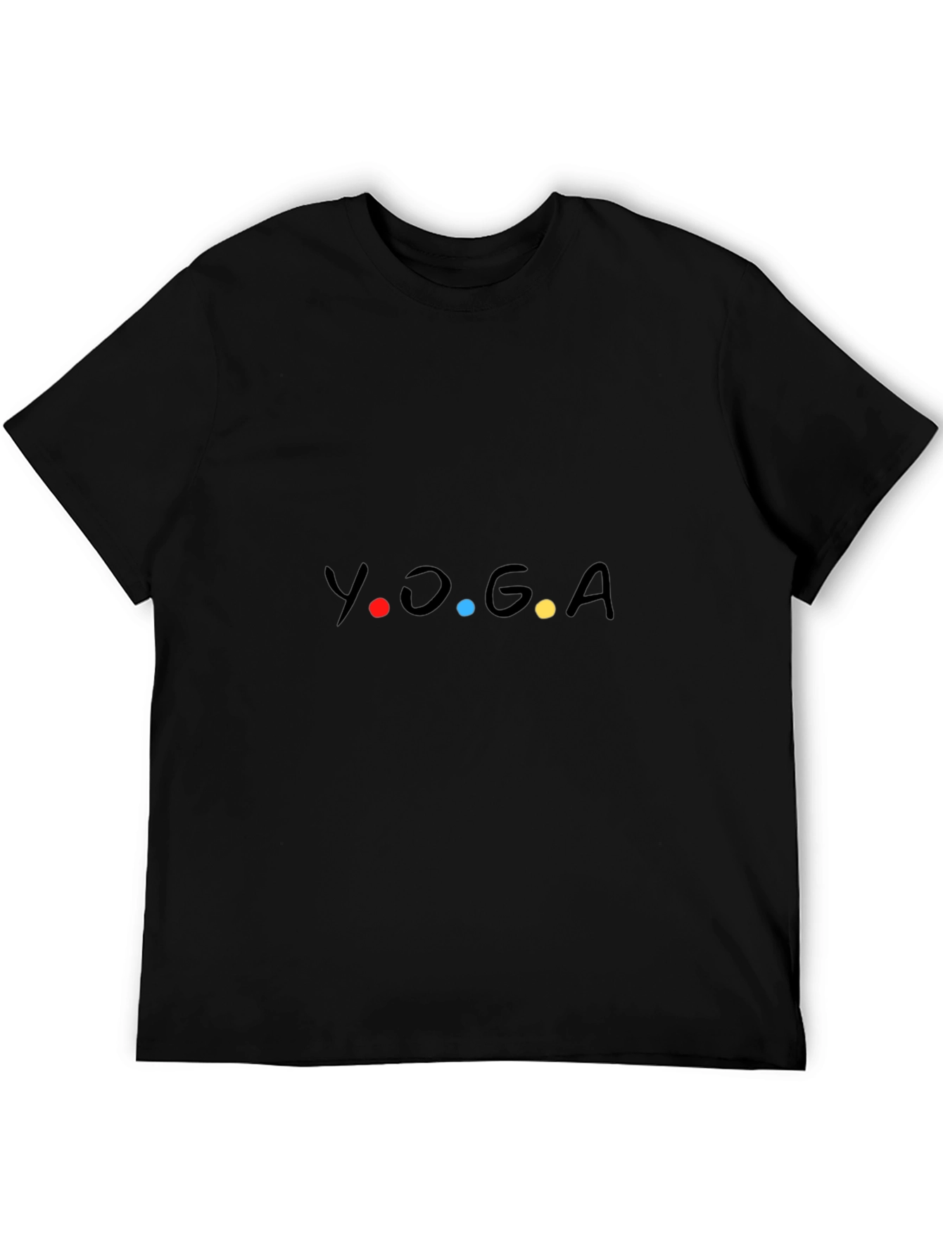Yoga Friends Style Black T-Shirt