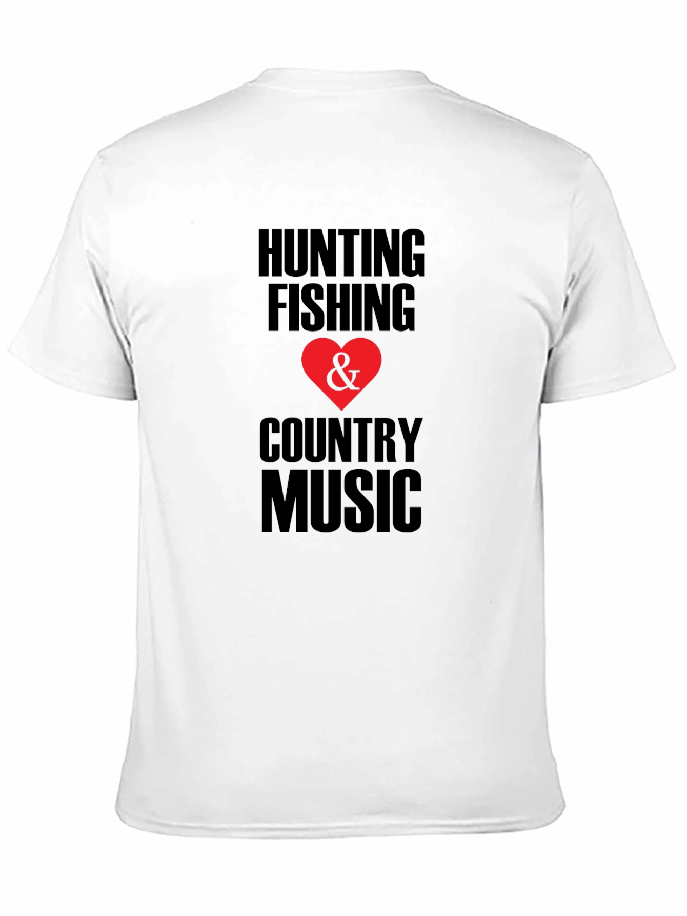 Hunting Fishing & Country Music Graphic Tee