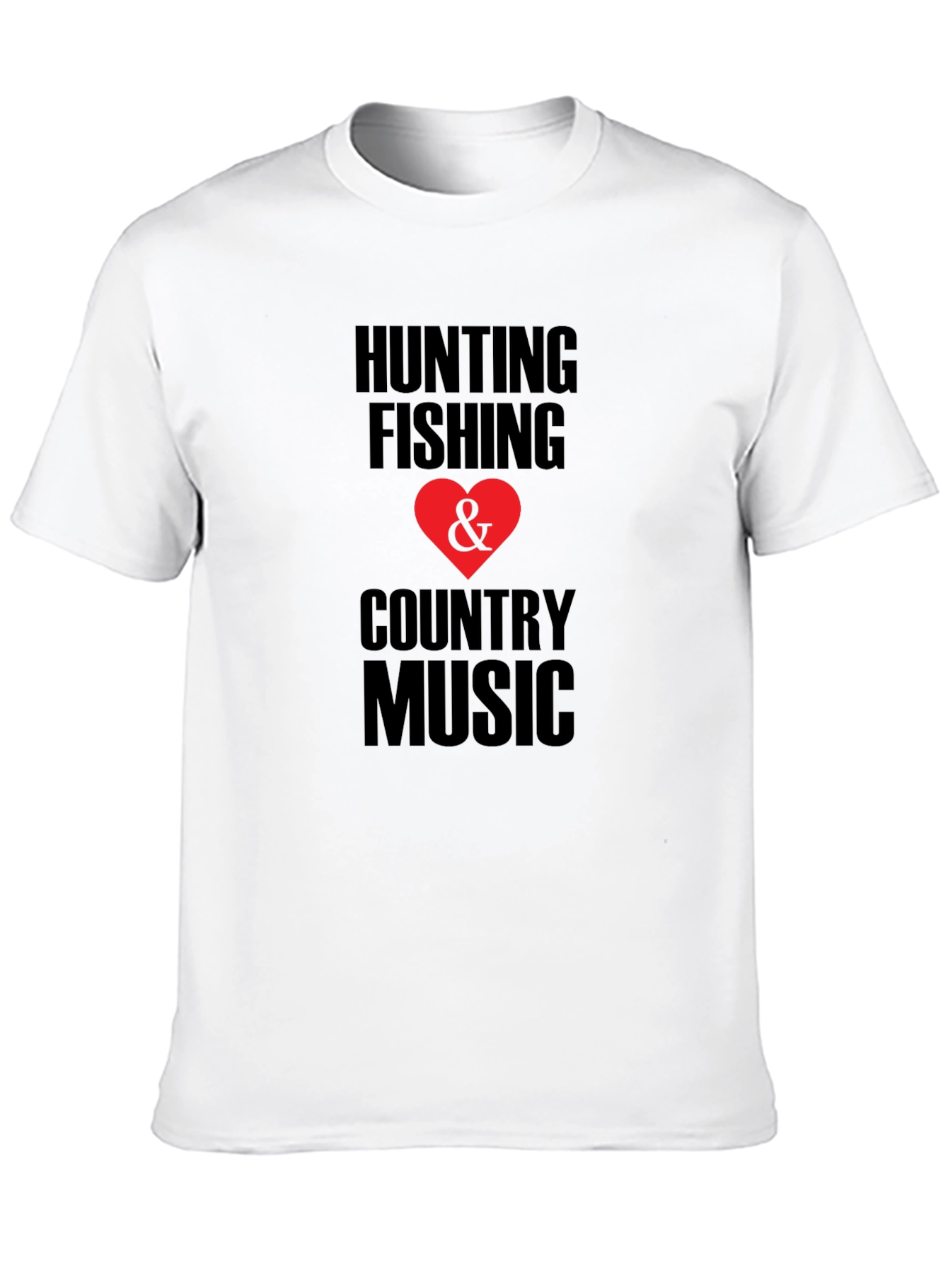 Hunting Fishing & Country Music Graphic Tee