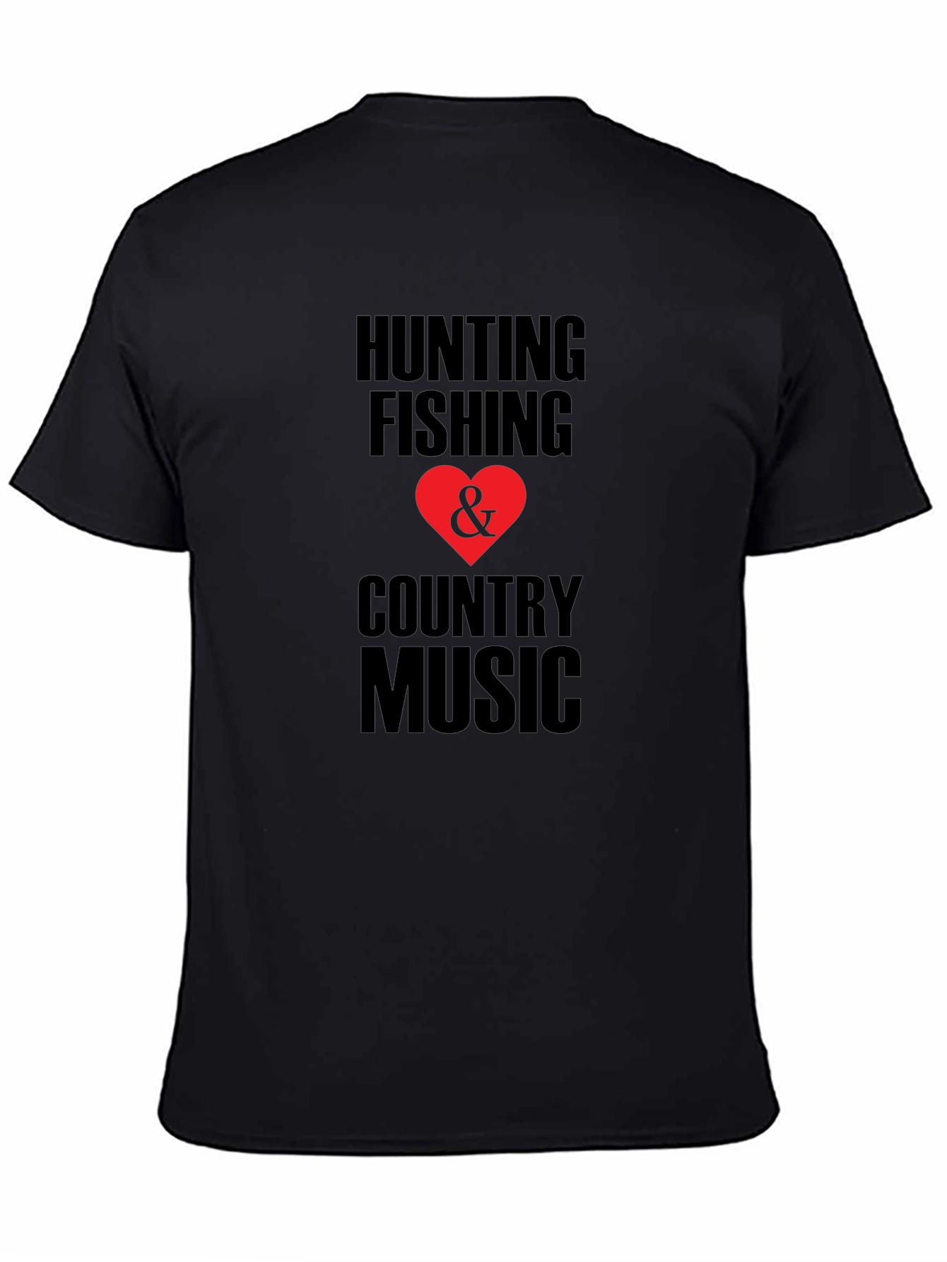Hunting Fishing & Country Music Graphic Tee
