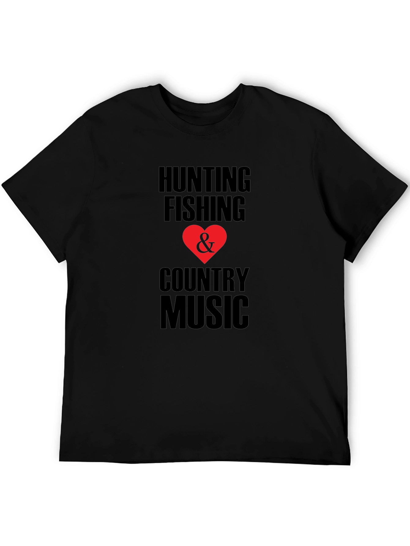 Hunting Fishing & Country Music Graphic Tee