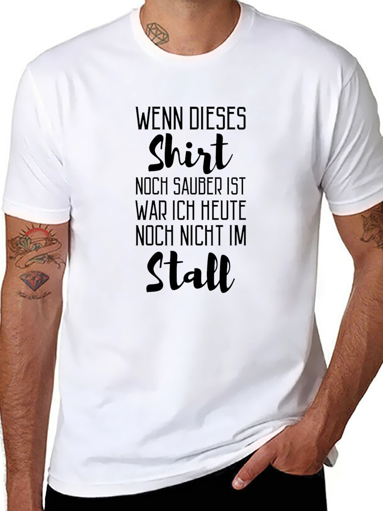WENN DIESES SHIRT Mens Graphic Tee