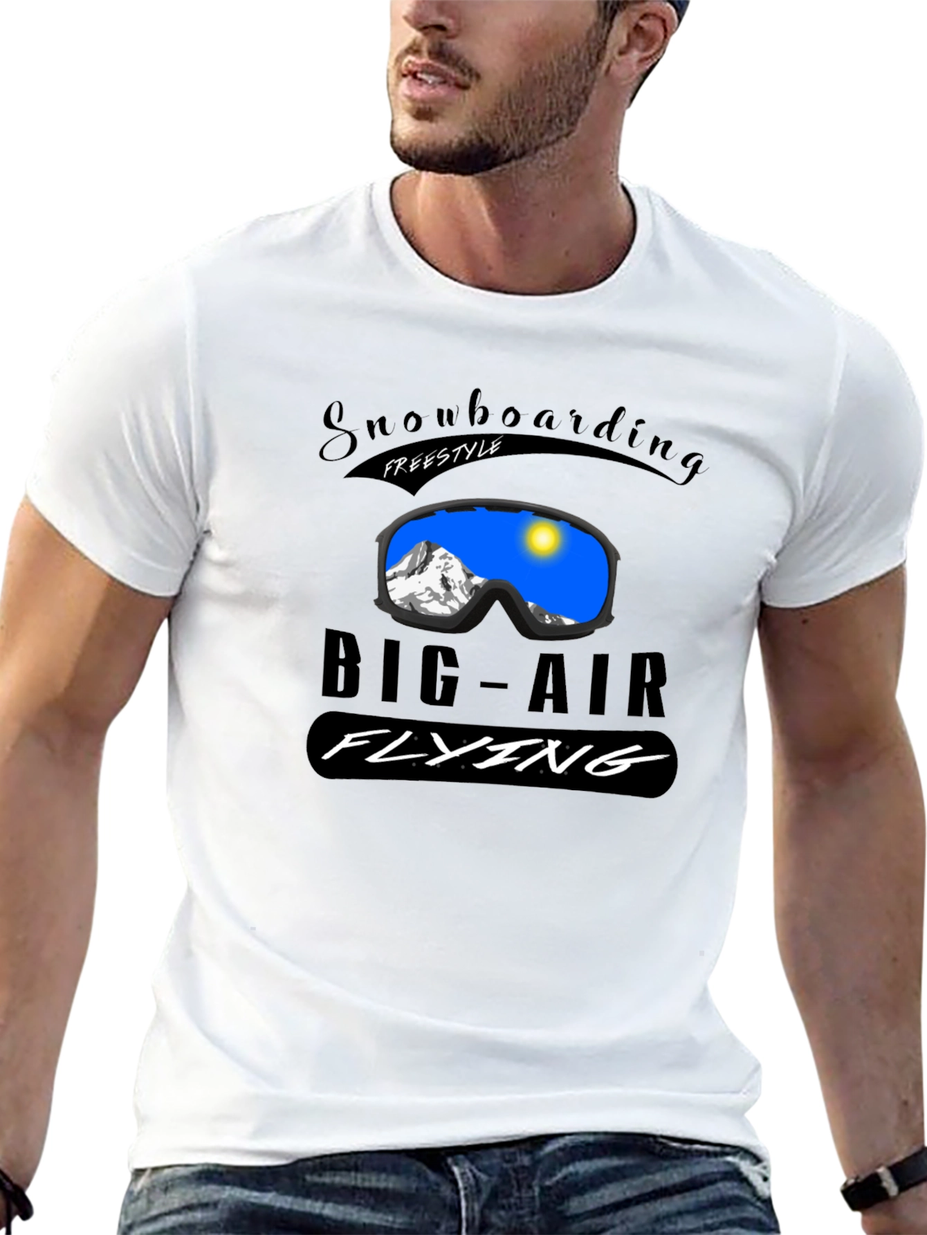 Snowboarding Freestyle Big Air Flying T-Shirt