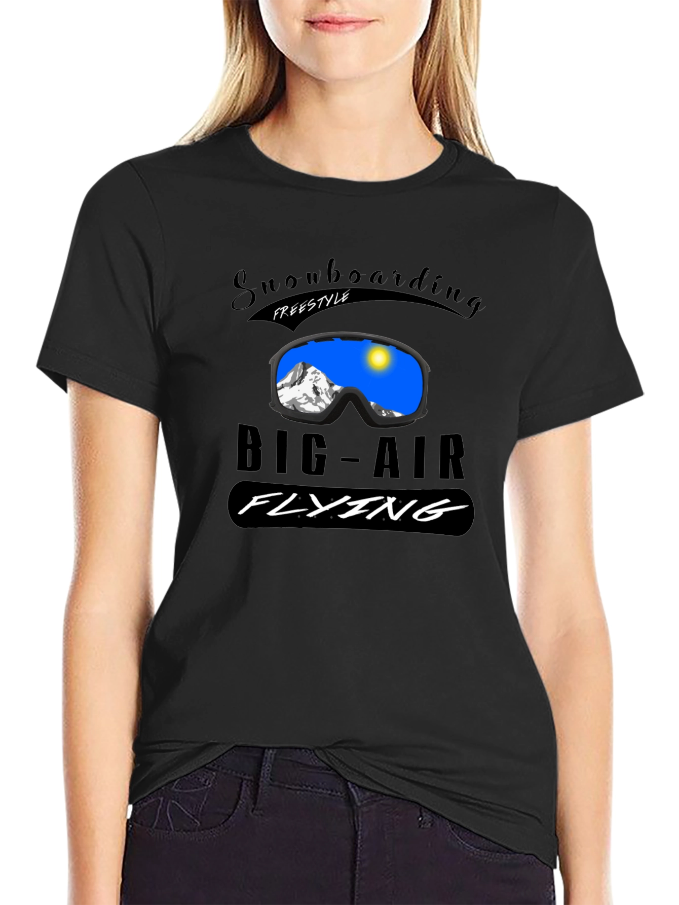 Snowboarding Freestyle Big Air Flying T-Shirt